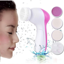 kit Escova Facial Elétrica+Rolo Massageador Facial Pedra Esfoliante limpeza Massageadora 5/1 Portátil -RS63