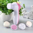 kit Escova Facial Elétrica+Rolo Massageador Facial Pedra Esfoliante limpeza Massageadora 5/1 Portátil -RS63
