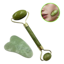 kit Escova Facial Elétrica+Rolo Massageador Facial Pedra Esfoliante limpeza Massageadora 5/1 Portátil -RS63
